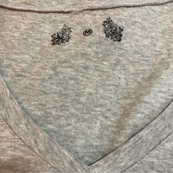 I Heart New York Rhinestone Sparkle V-Neck American Flag Heart, Womens Size M - Picture 5 of 5